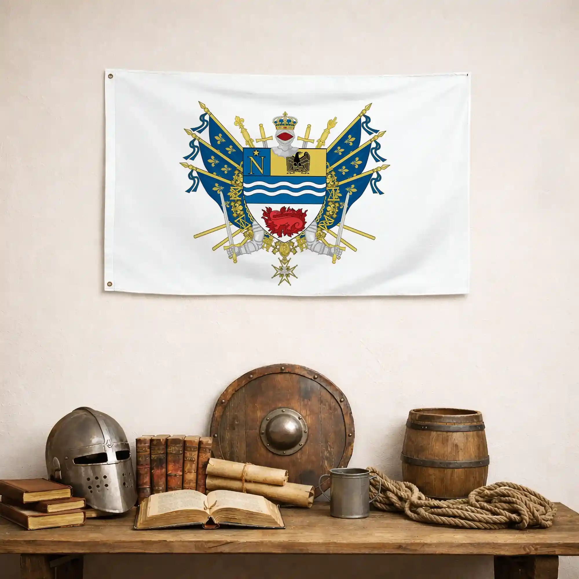 Drapeau - Blason de Fontainebleau - Image 4