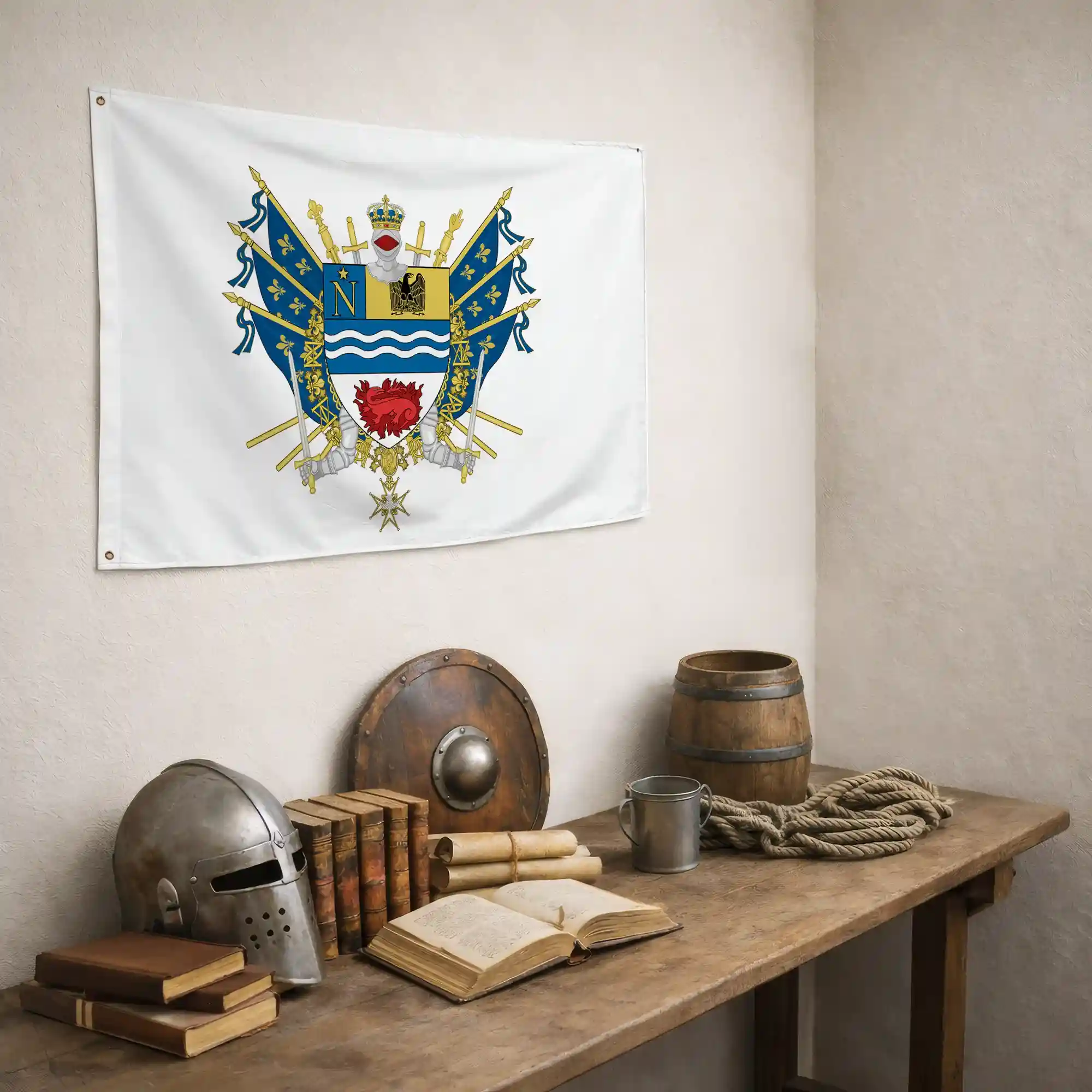 Drapeau - Blason de Fontainebleau - Image 5