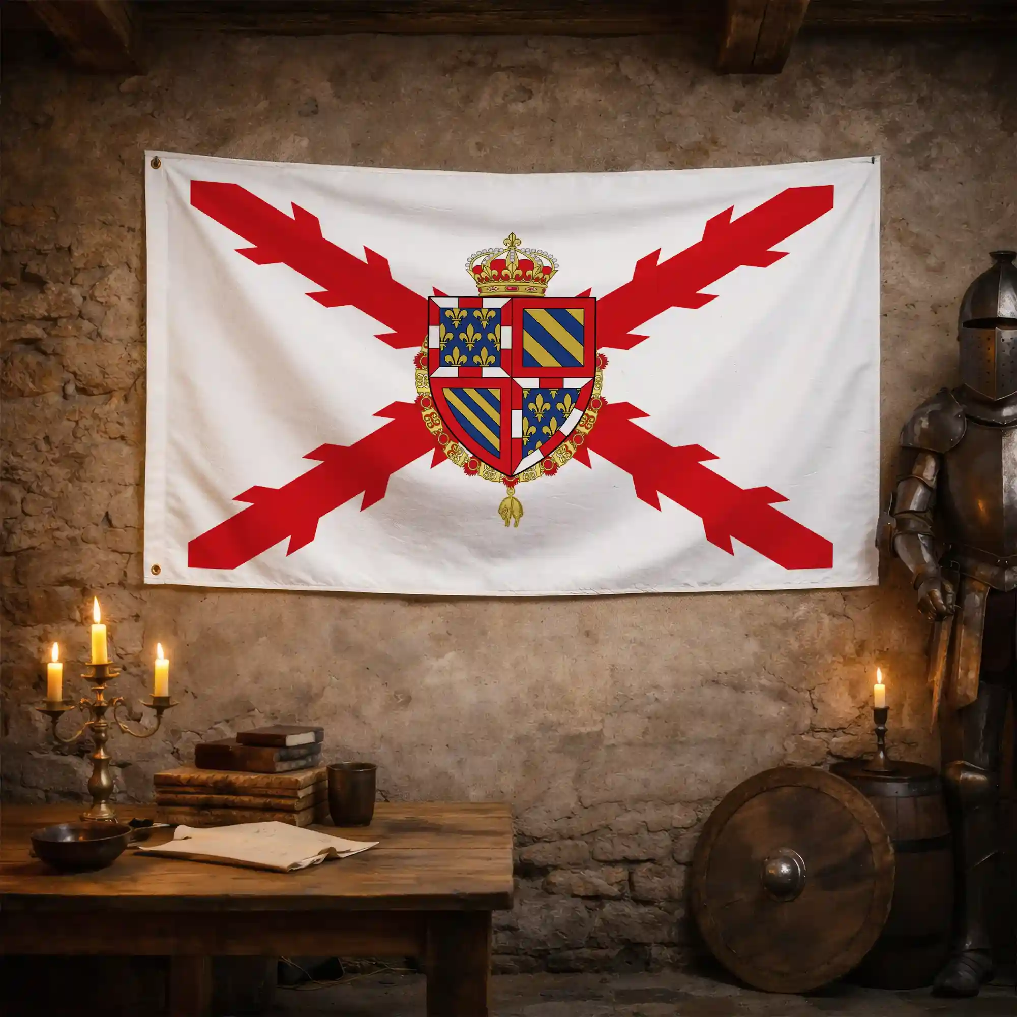 Drapeau - Croix de Bourgogne - Image 3
