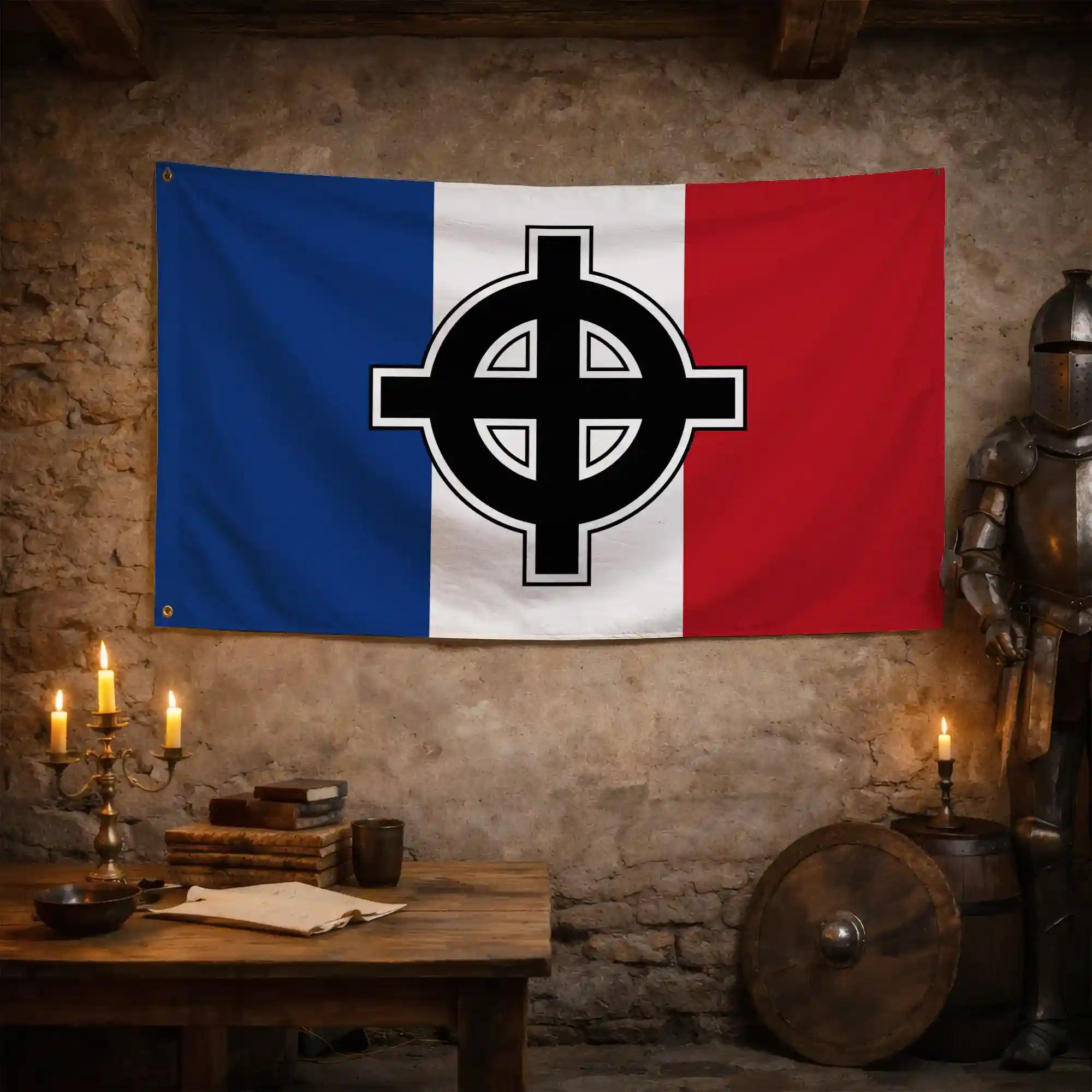 Drapeau - Français Croix Celtique - Image 3