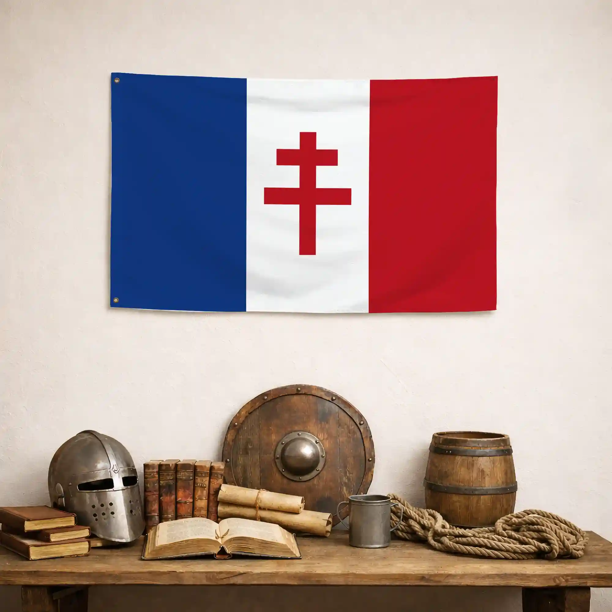 Drapeau - France Libre (Croix de Lorraine) - Image 4