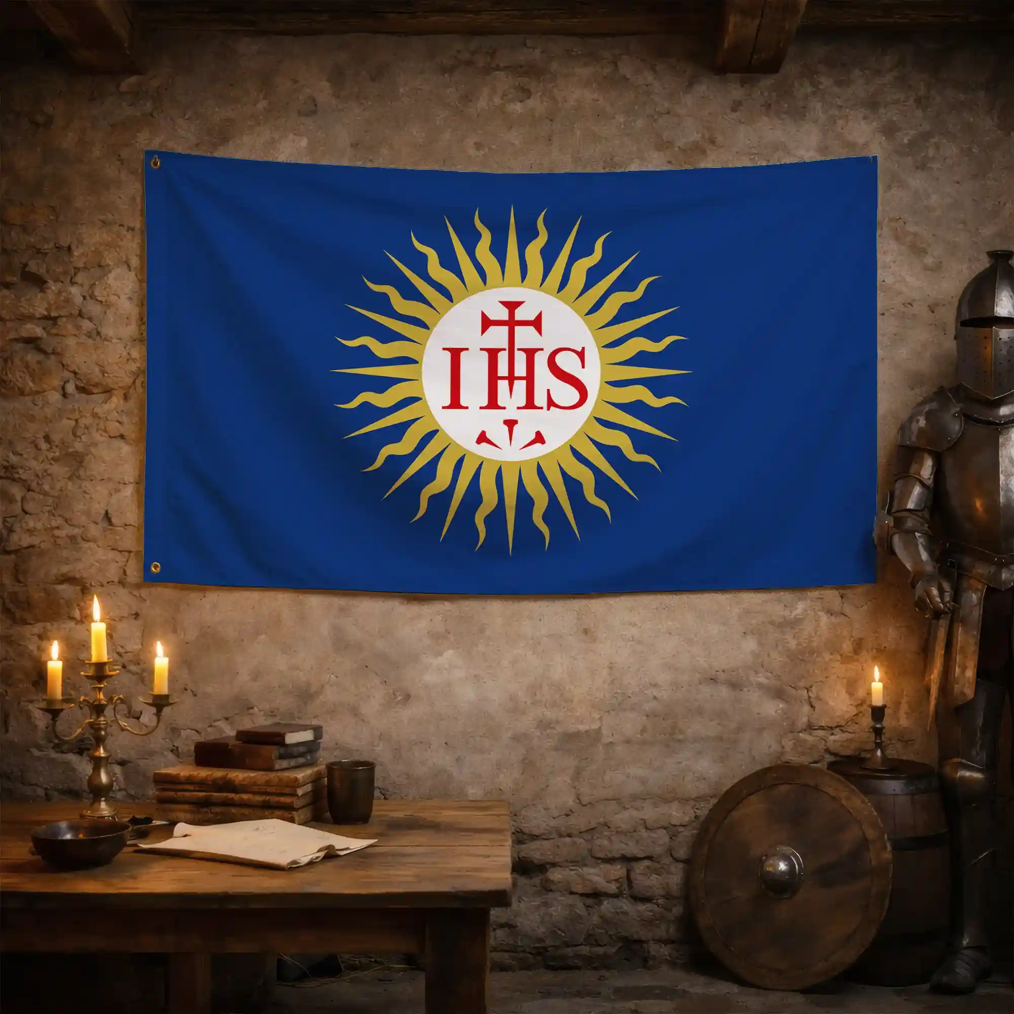 Drapeau - Jésus (IHS) - Image 3