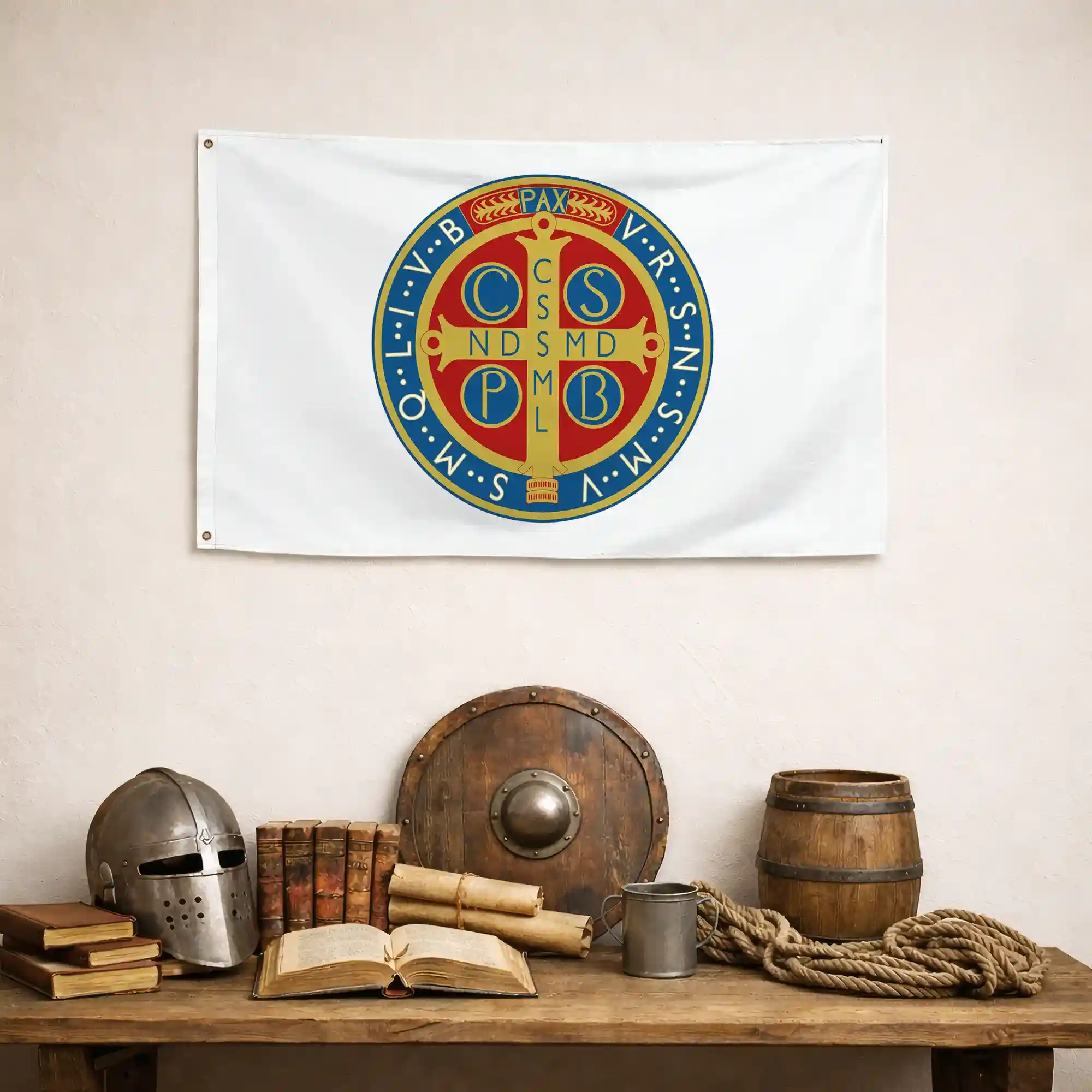 Drapeau - Médaille de Saint-Benoît - Image 4