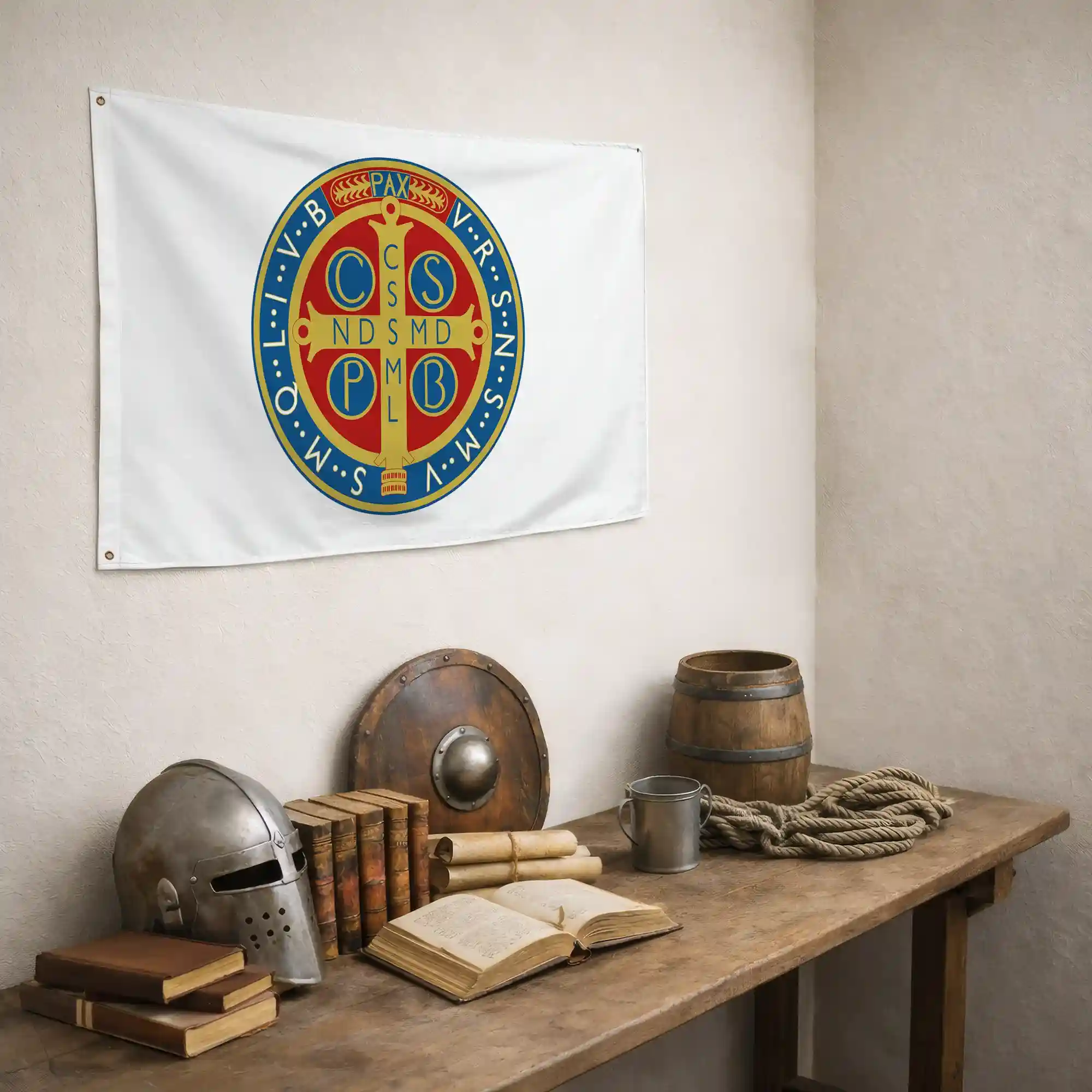 Drapeau - Médaille de Saint-Benoît - Image 5